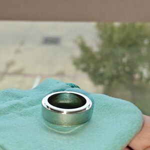 Tiffany And Company Pristine Condition Metropolis Heavy Silver Men' Ring